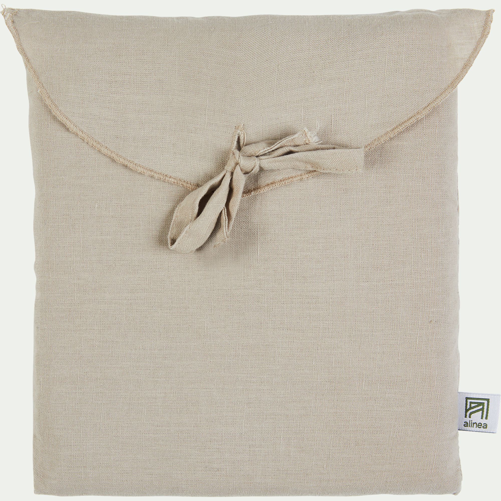 VENCE - Taie de traversin en lin lavé - beige 45x190cm