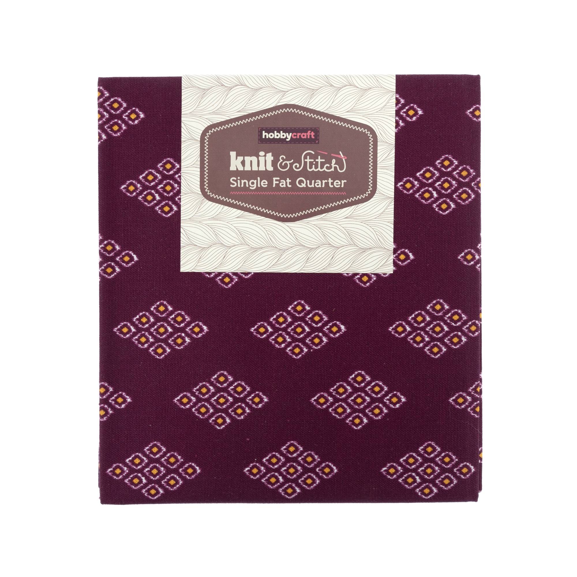 Mini Diamond Purple Single Cotton Fat Quarter