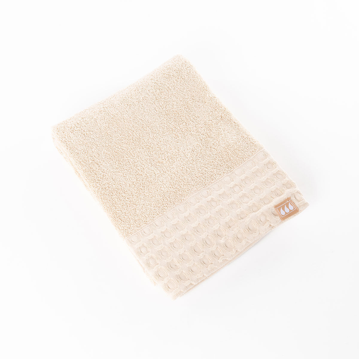 Toalha lençol de banho bege 70x130cm