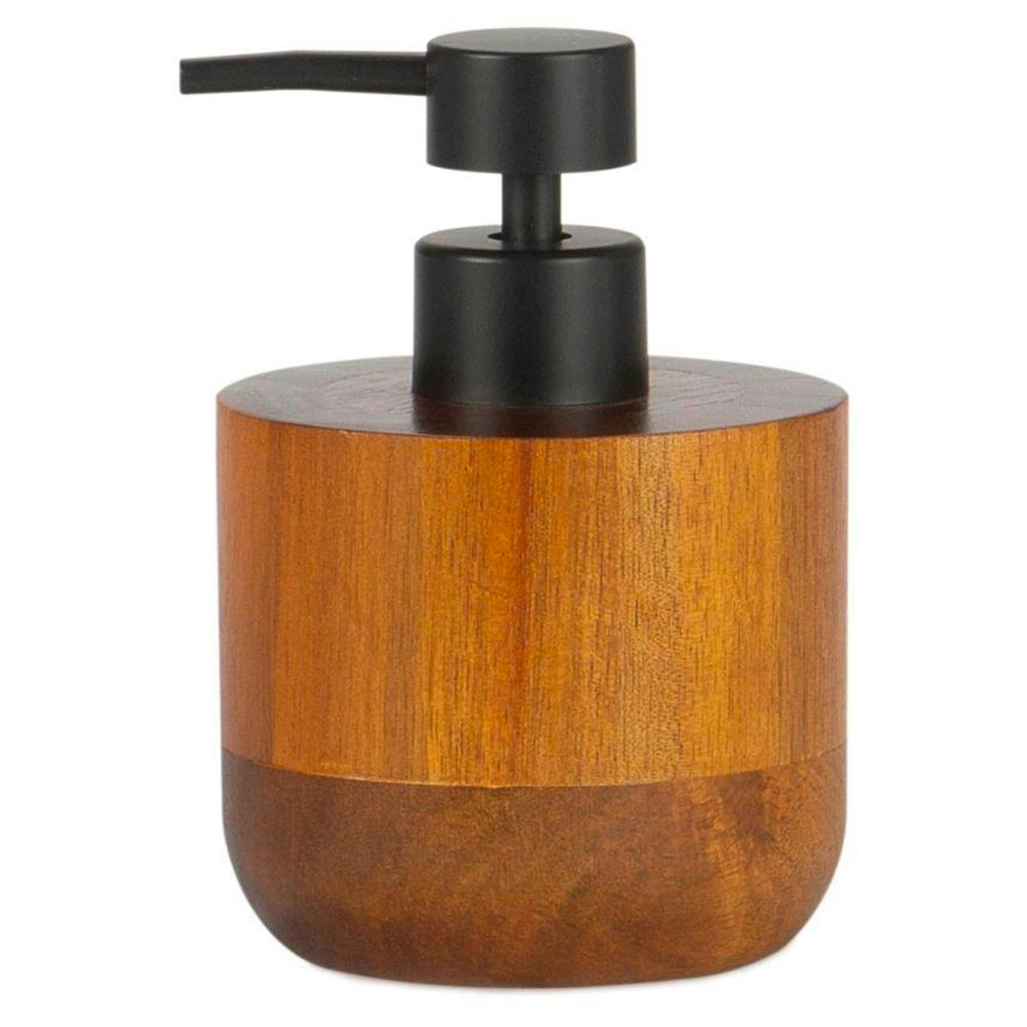 - Distributeur de savon en bois marron