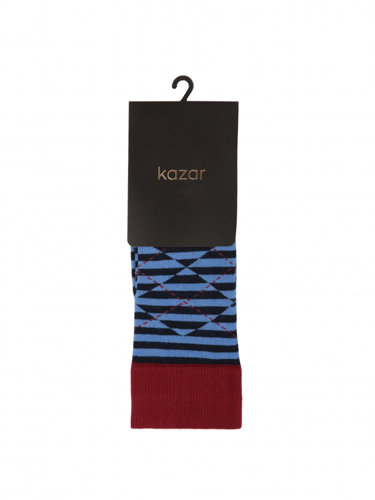 Blue striped socks