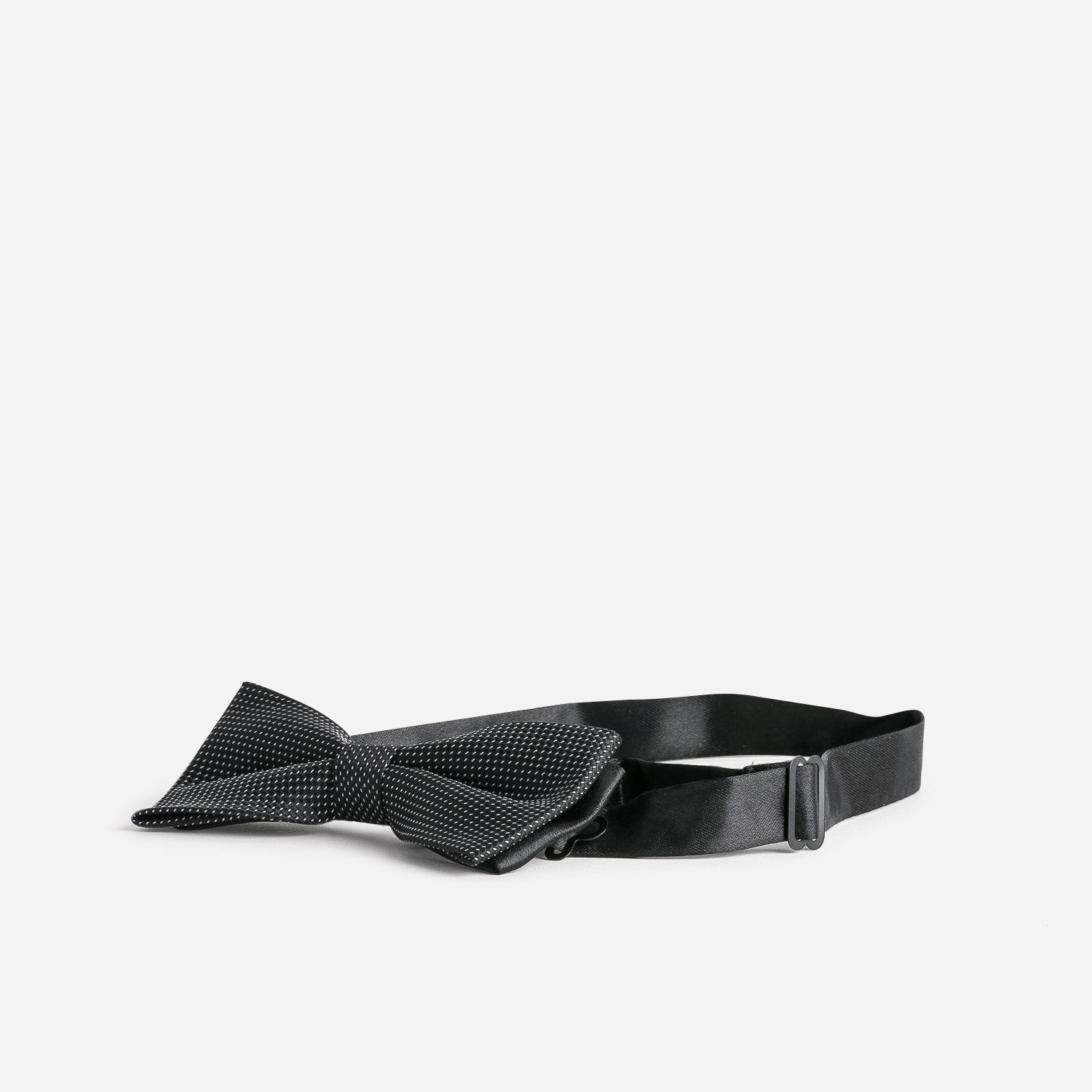 Nœud papillon noir faux-uni réglable