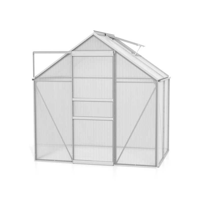 Serre en polycarbonate Venus aluminium anodisé 2,5 m² VITAVIA
