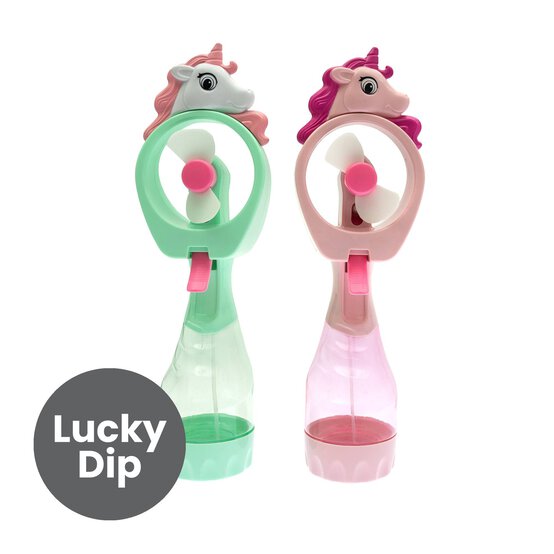 Assorted Unicorn Spray Mist Fan