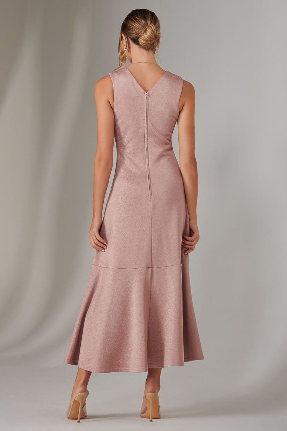 Jolie Moi Wrap Frill Hem Maxi Dress