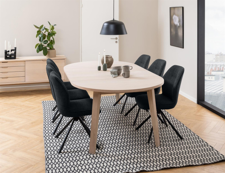 STÓŁ ROZKŁADANY A-Line 120/220 cm dąb bielony