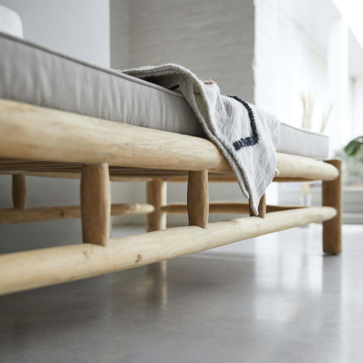 KALIF - Banquette en teck massif