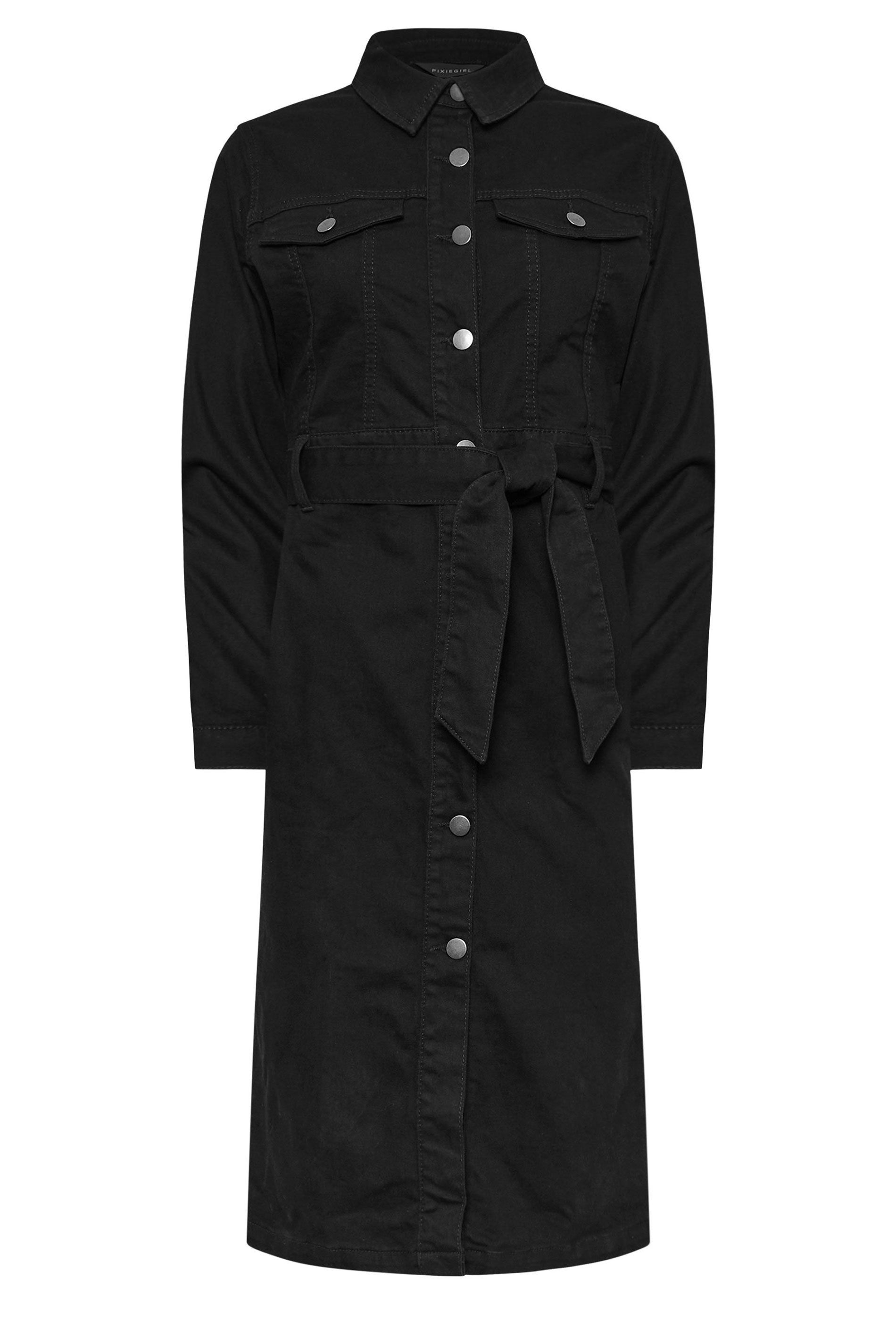 PixieGirl Petite Denim Tie Dress