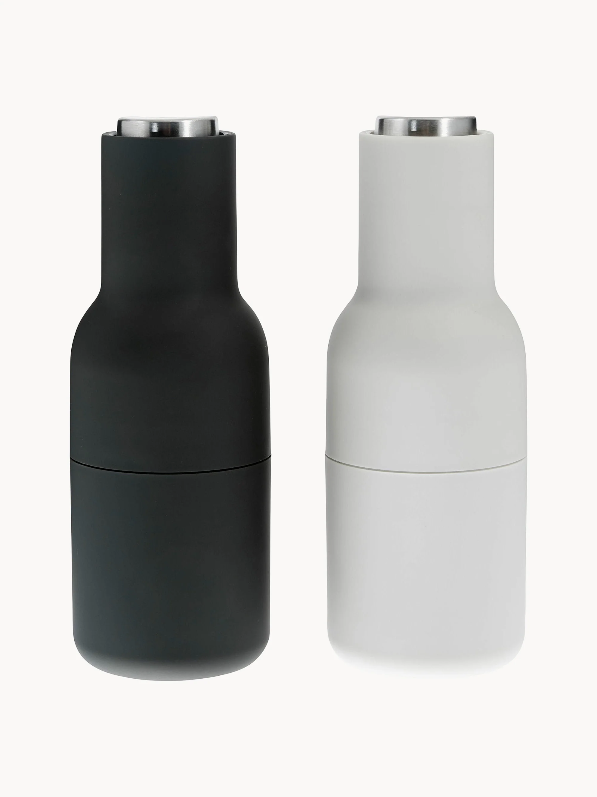 Salz- und Pfeffermühlen Bottle Grinders mit Edelstahl-Deckeln, 2er-Set