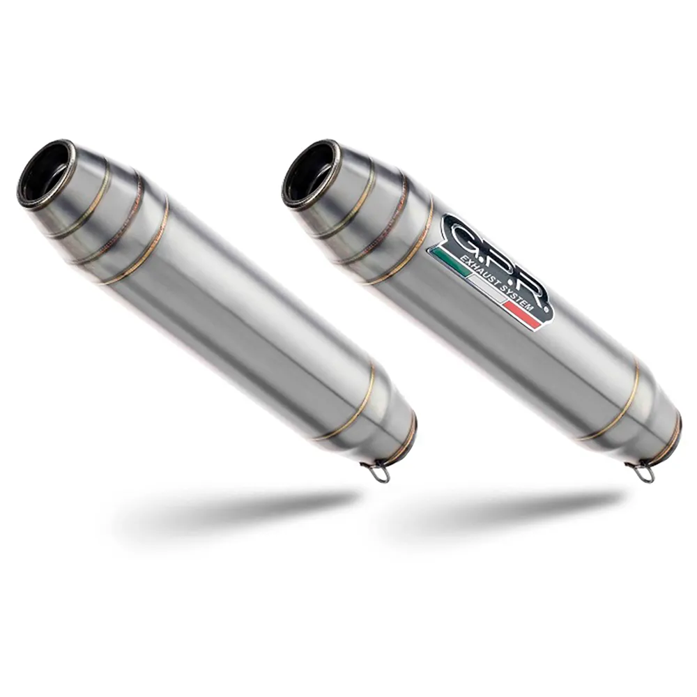 Gpr Exclusive Deeptone Inox Double Royal Enfield Continental 650 19-20 ROY.10.RACEDB.DE Not Homologated Slip On Muffler