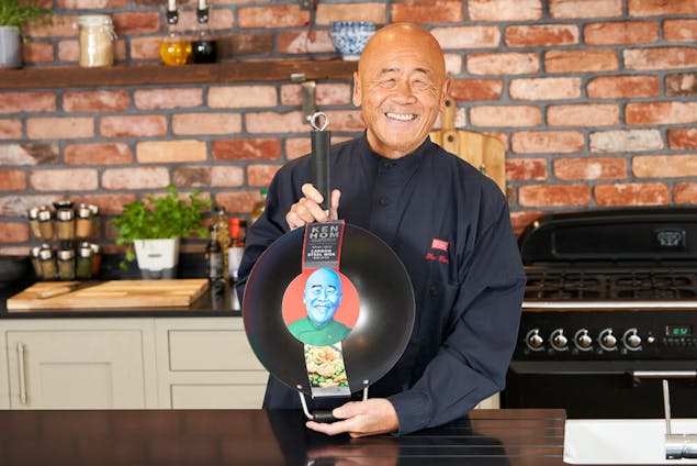 Ken Hom Excellence Carbon Steel Non-Stick Wok 31Cm Suits Induction