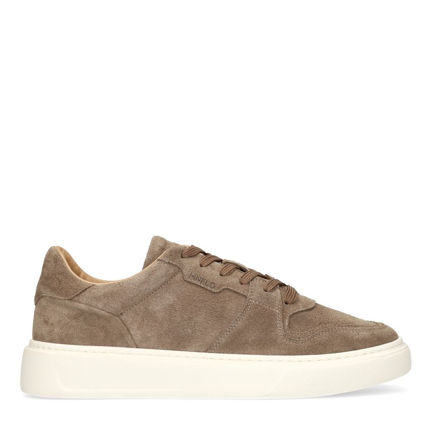 Manfield Taupe suède sneakers