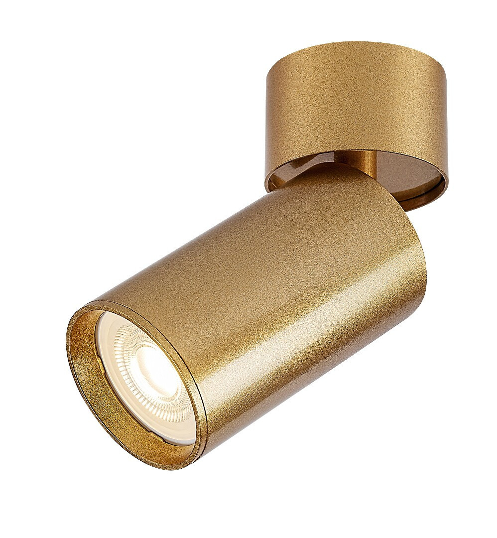 Spot okrągły złoty MIRINA 1xGU10x5W wym:13x5,5x5,5cm IP20 Rabalux