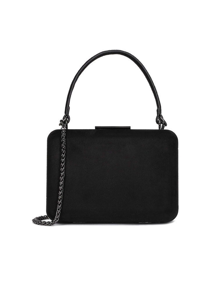 Ladies' black clutch bag