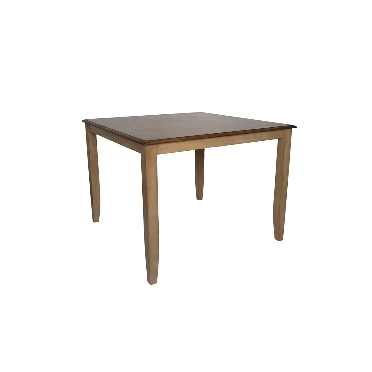 48 brown square hardwoood cafe height table