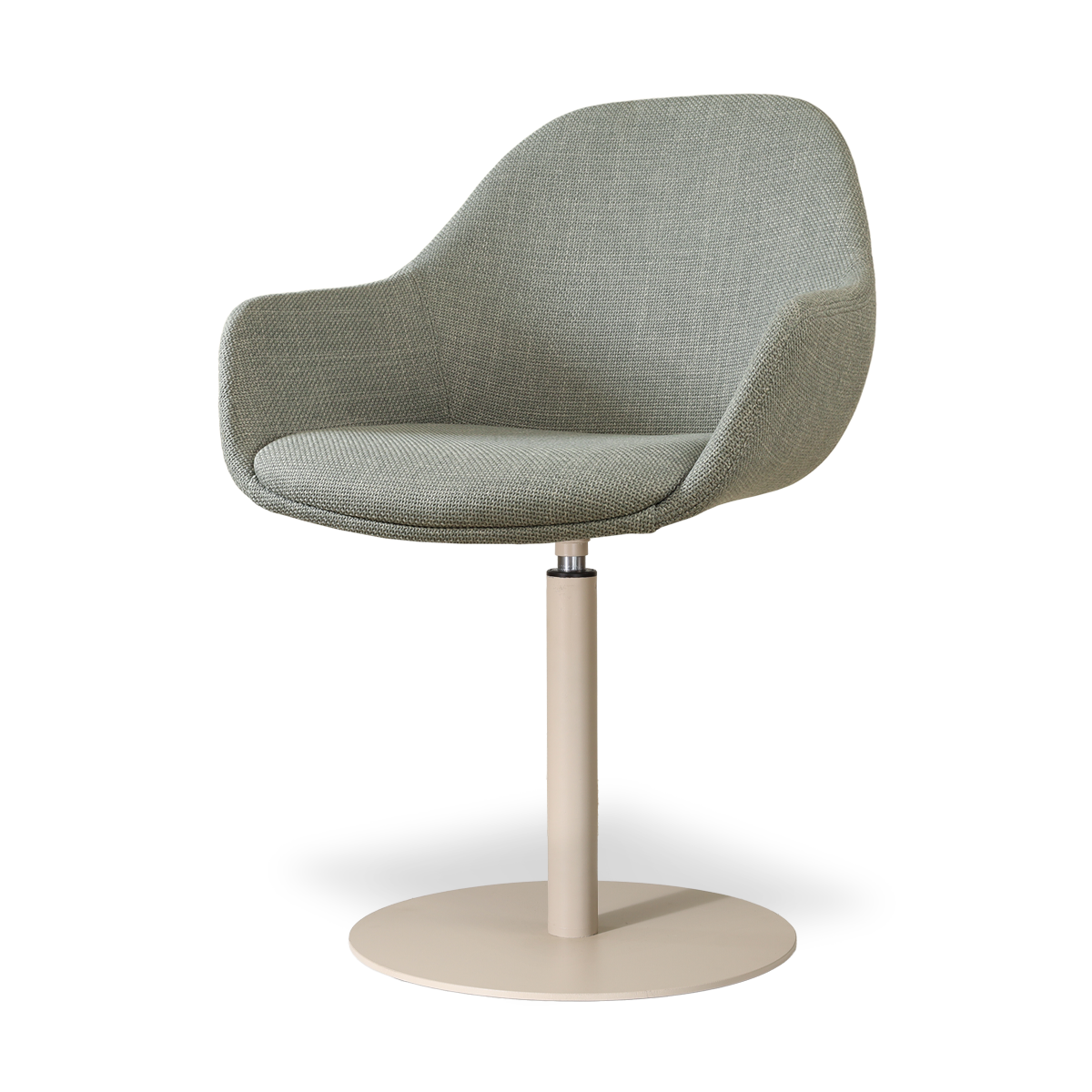 Nolon Niva-Mae tulp eetkamerstoel saliegroen - beige onderstel