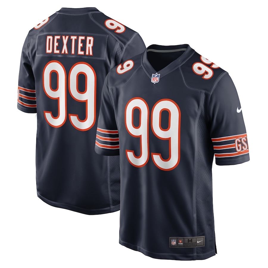 Gervon Dexter Sr Chicago Bears Nike Team Game Jersey -  Navy