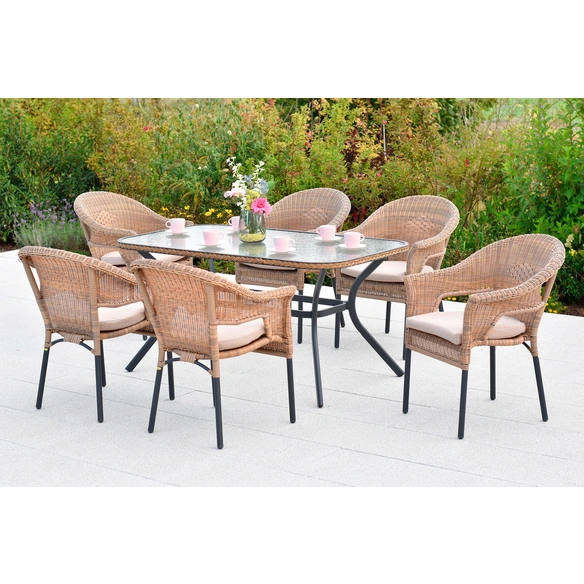 Gartenmöbel-Diningset »Ravenna«, 7 tlg., 6 Sitzplätze, Aluminium