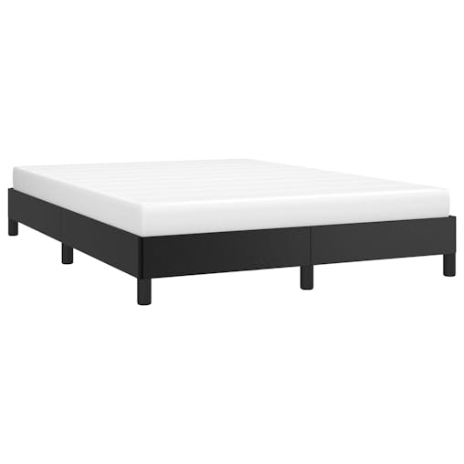 NNEVL Bed Frame Black 153x203 cm Queen Faux Leather