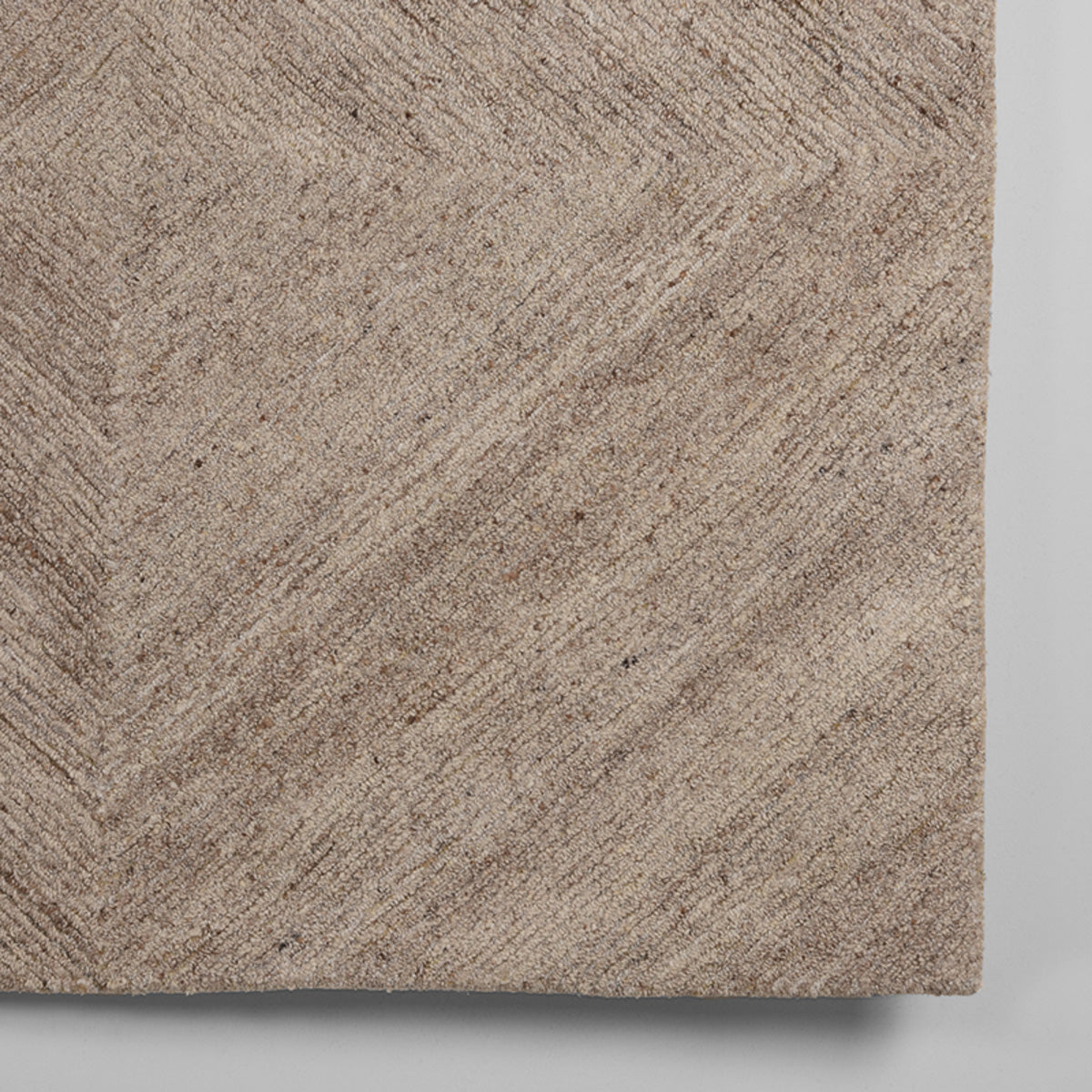 LABEL51 Vloerkleed Blendy - Taupe Wol - 200x300x1,5cm
