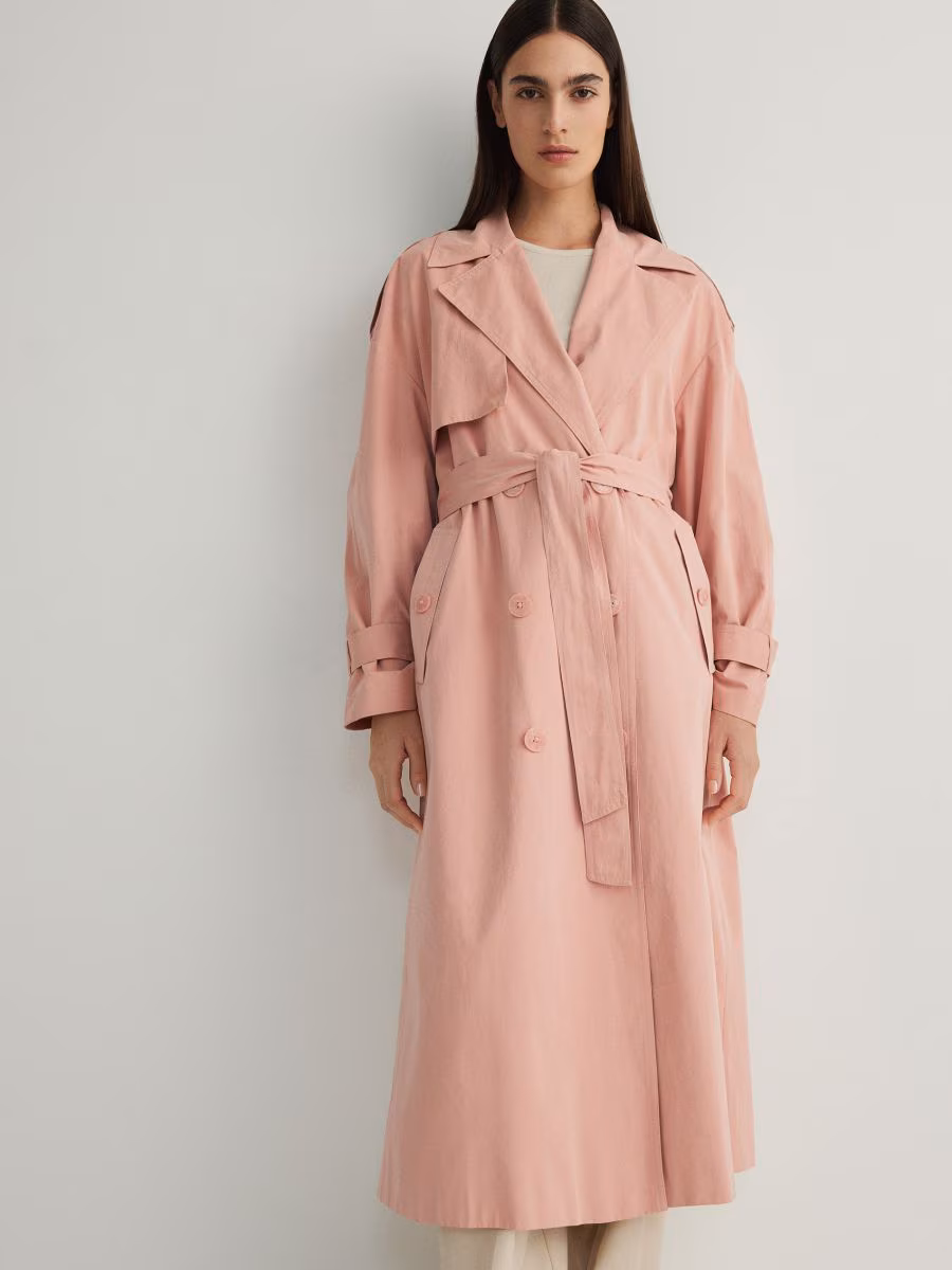 Double Breasted Oversized Trench Coat