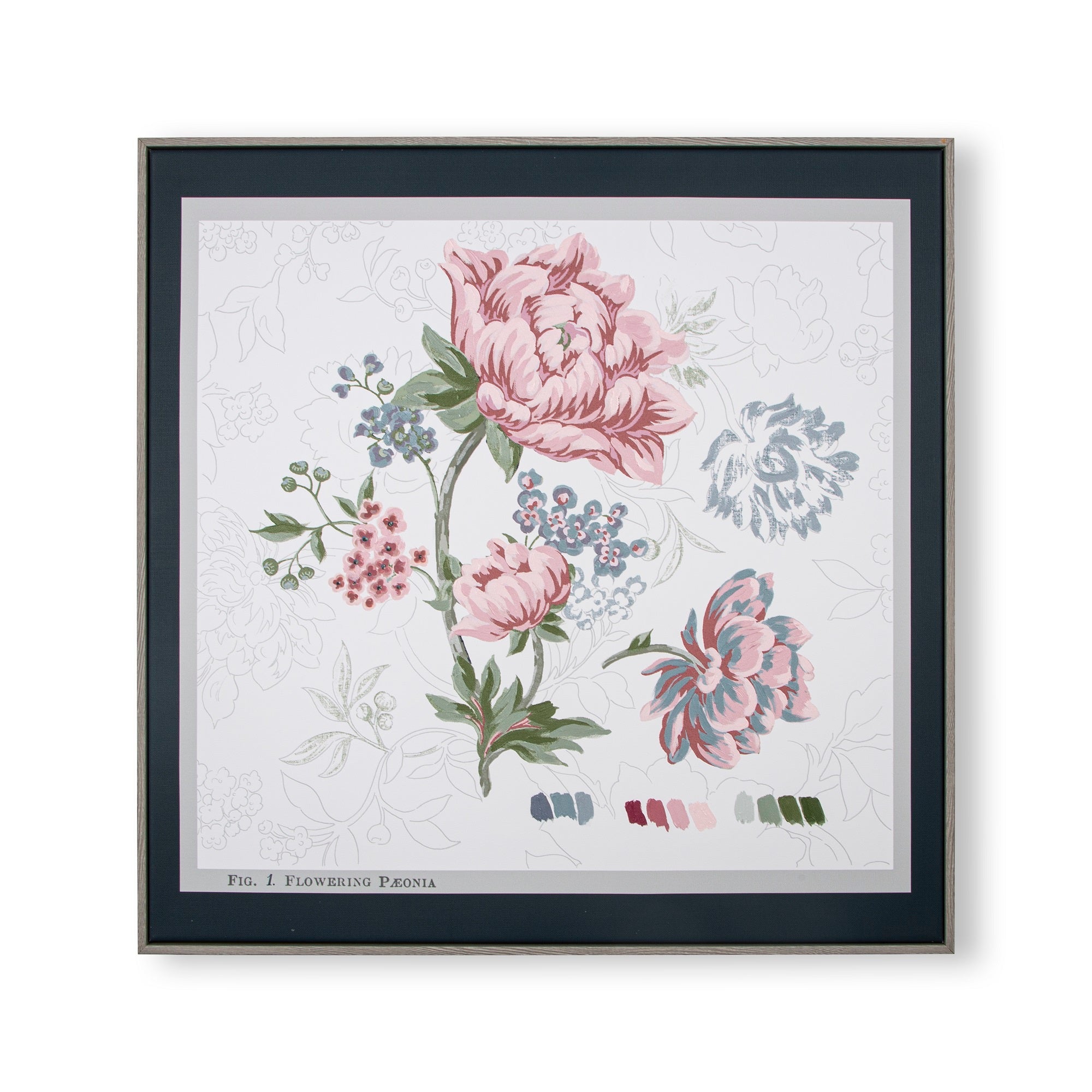 Laura Ashley Canvas met details - Tapestry Floral - 60x60cm