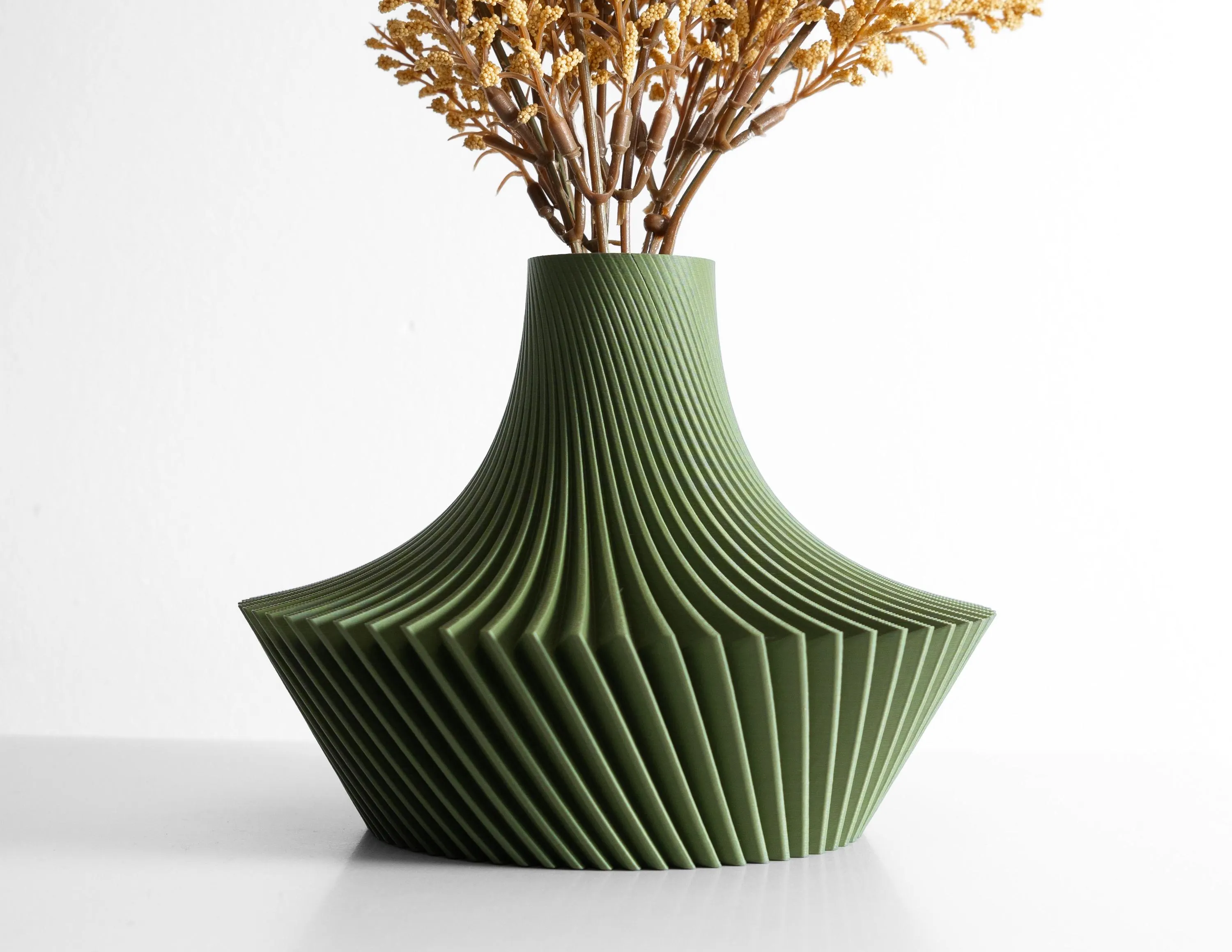 Modern Minimalist Vase, Sculptural Flower Holder, Desk Table Decor, Planter Display, Home Office Accent