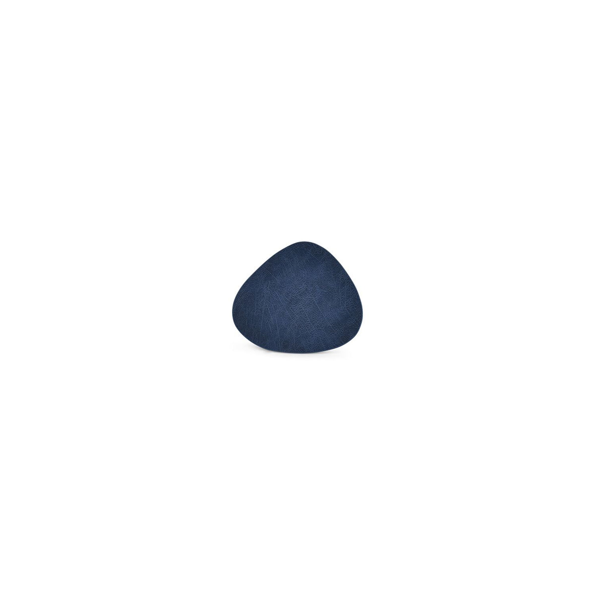 Bonbistro - Glasonderzetter 11x10cm lederlook blauw Layer - Set van 4