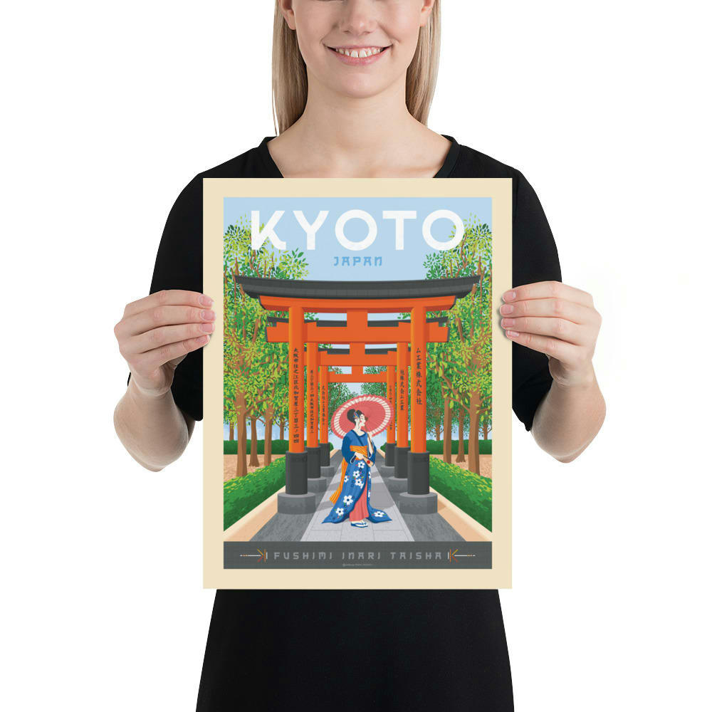 - Affiche Kyoto  30x40 cm