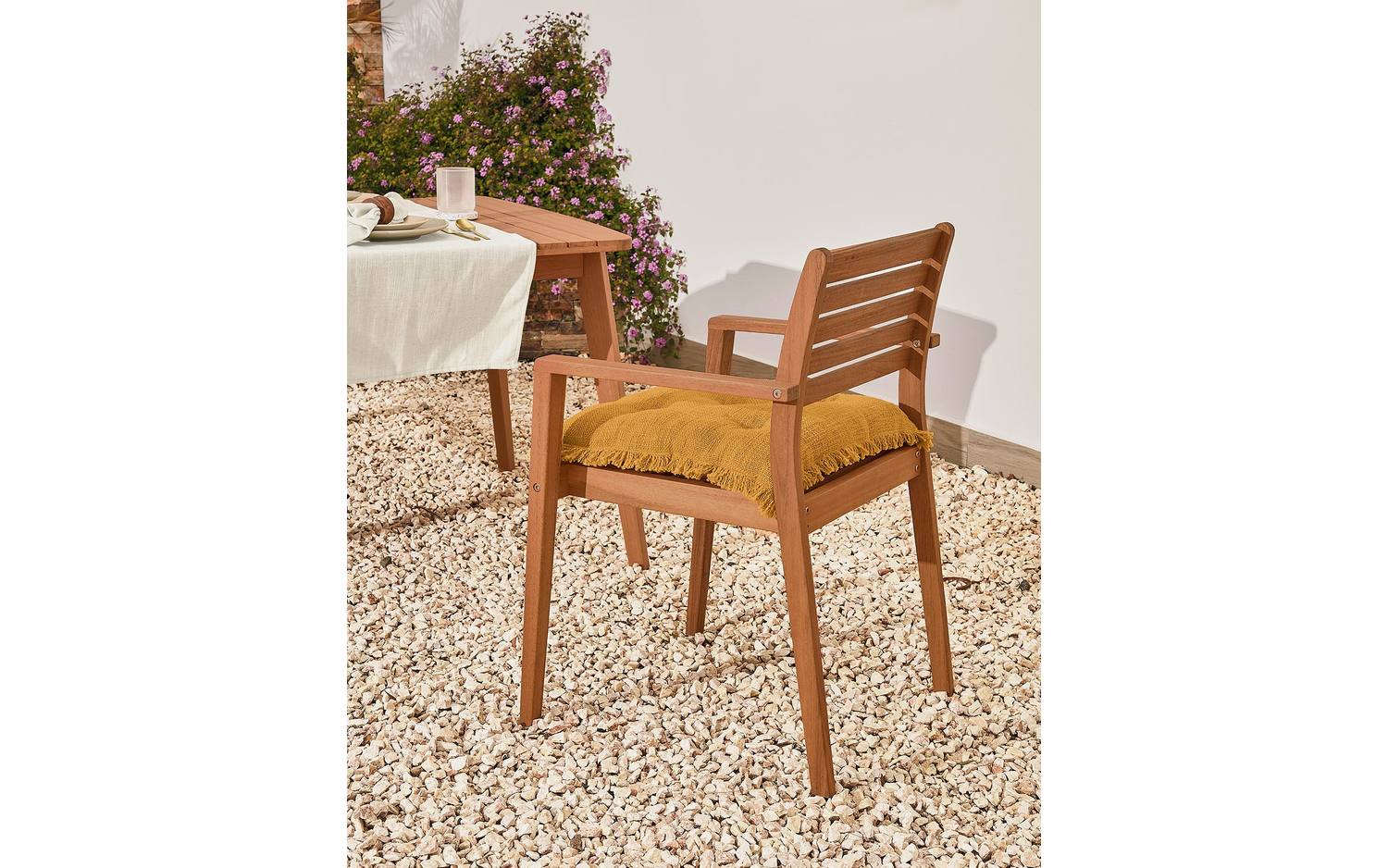 Kave Home - Hanzel massief 100% FSC acacia tuinstoel