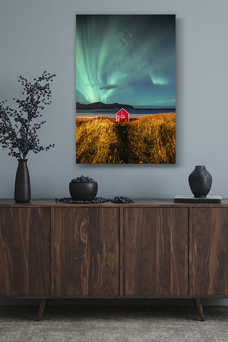 CRÉPUSCULE SCANDINAVE - Photographie d'art d'Hugo Grandcolas 30x45 cm sur alu
