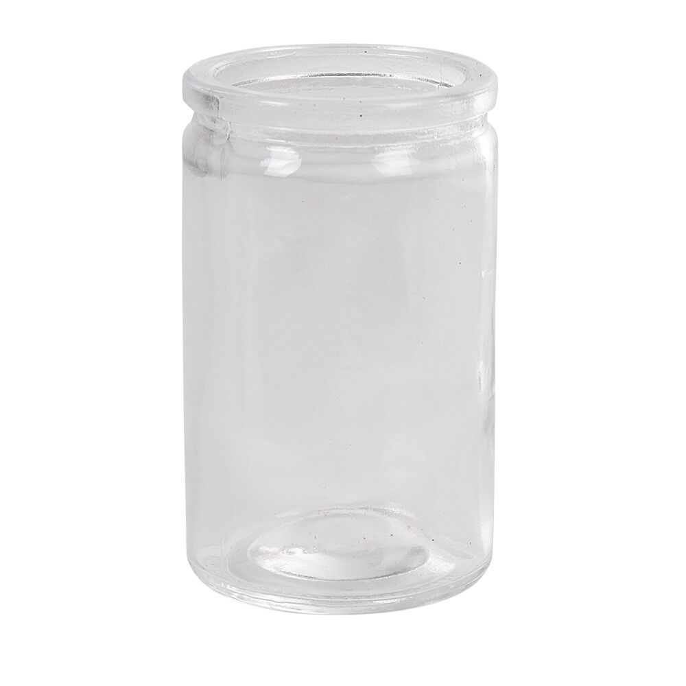 Contenant cylindrique en verre avec bouchon en liège x6