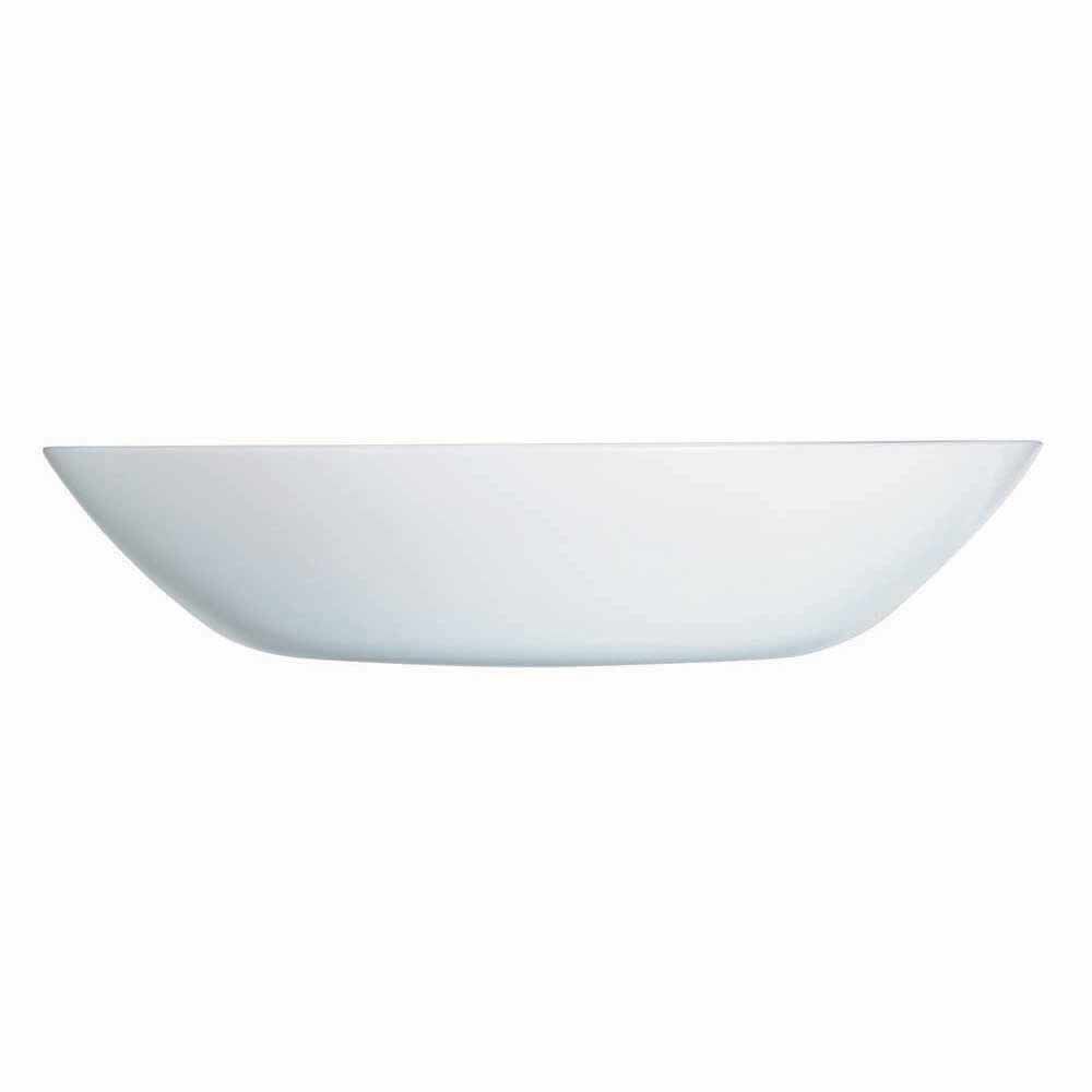 Assiette creuse ronde Luminarc opale blanche Ø20cm