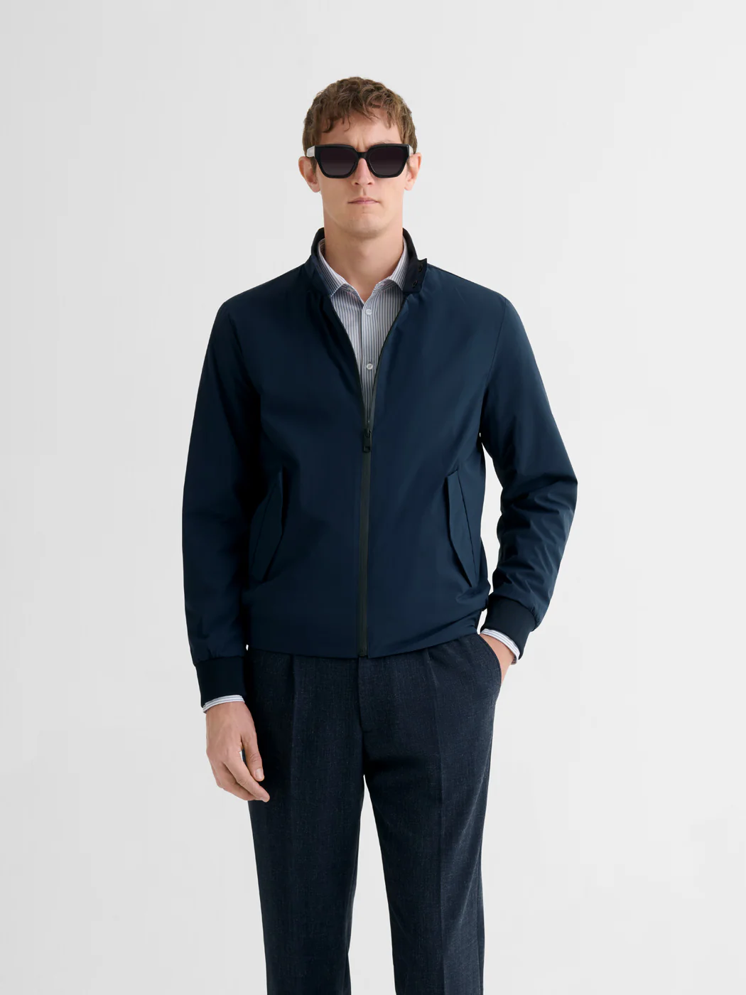 Blouson regular déperlant col montant