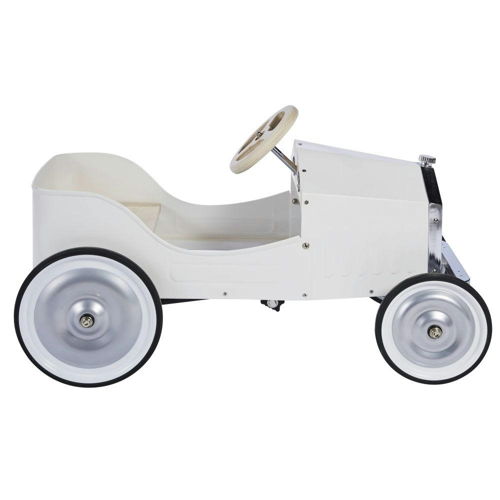 BERLIN - Porteur voiture vintage en métal blanc