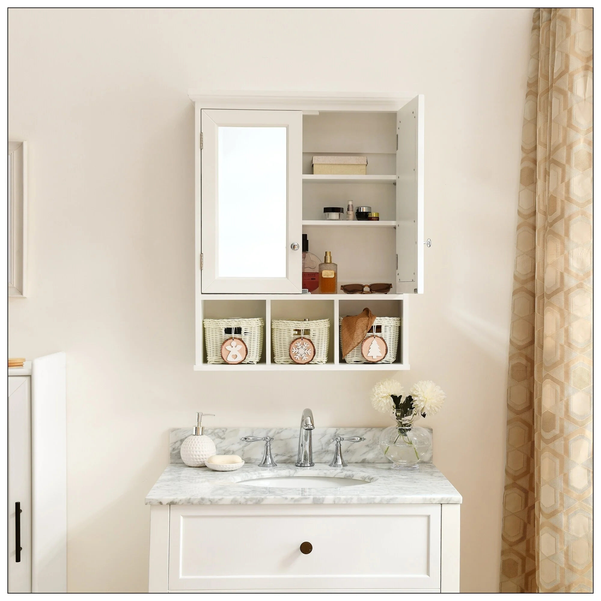 Bathroom Storage Cabinet for Bathroom with Mirror