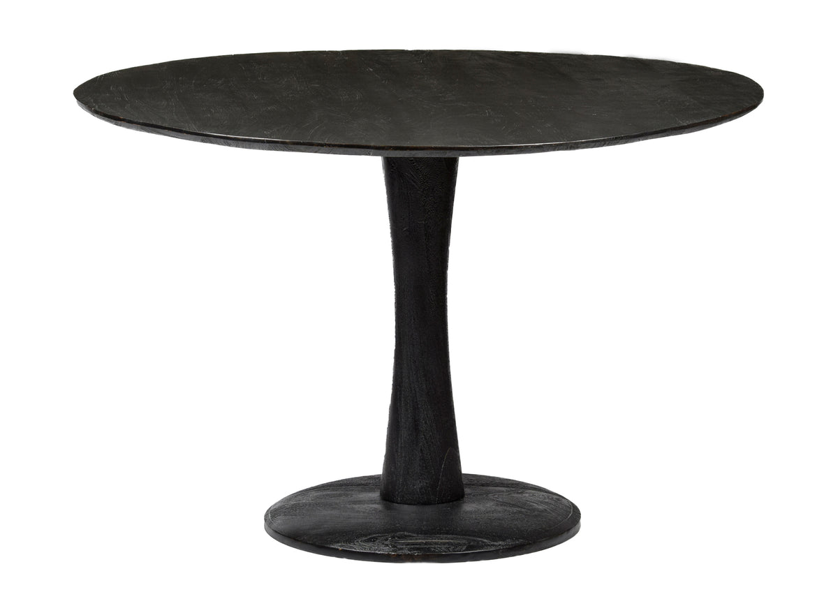 Brix eetkamertafel Vivian - 120cm - mangohout - zwart