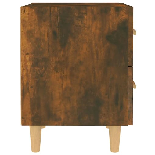 NNEVL Bed Cabinets 2 pcs Smoked Oak 40x35x47.5 cm