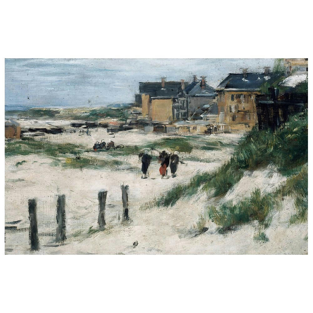 - Tableau l'entrée de Berck (Pas de Calais) Eugène Boudin 40x60cm