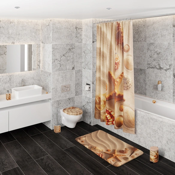 Waschbeckenstöpsel »Sanibel«, 340 mm - 380 mm, Beige, Rund