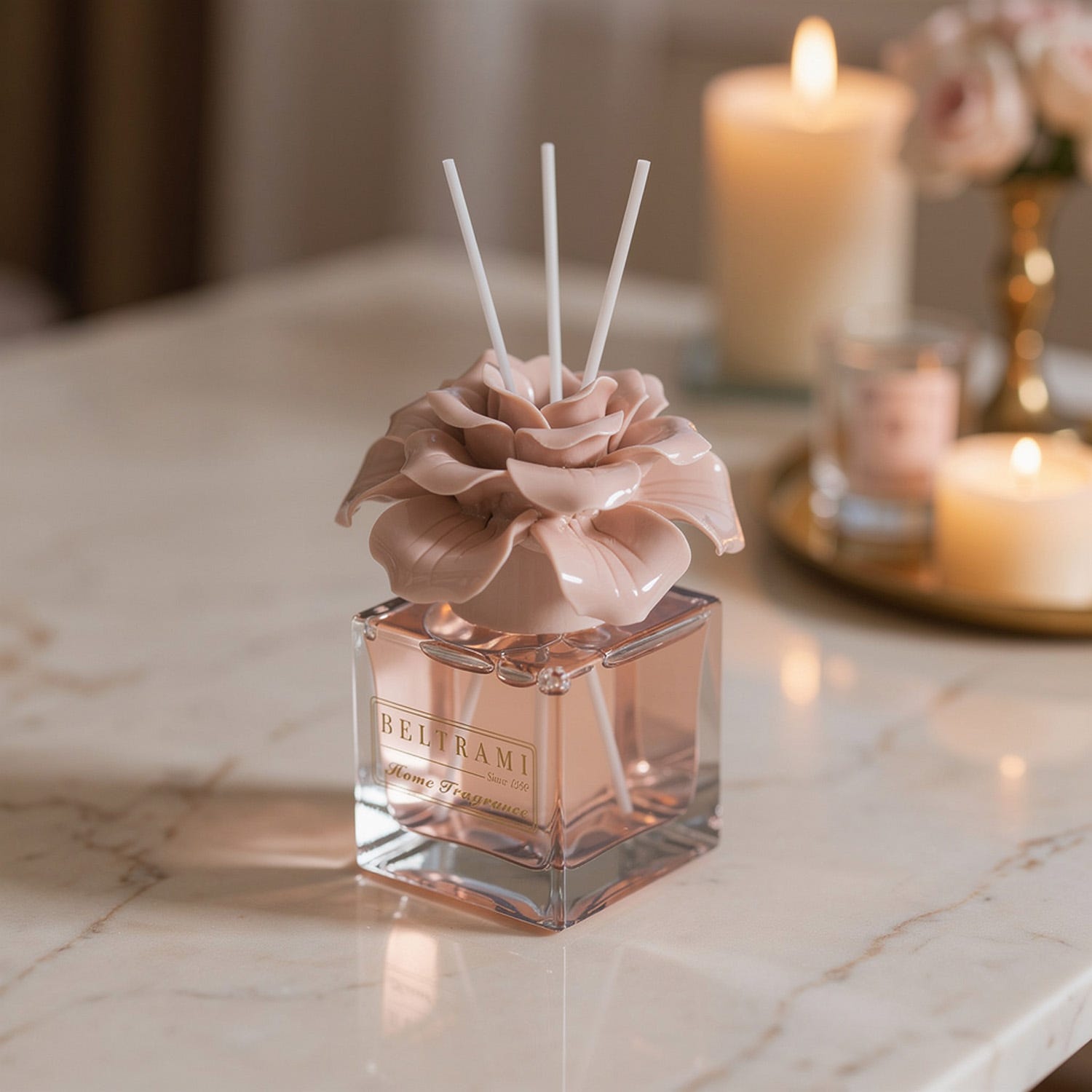 Profumatore d'ambiente grande Gerbera beige Beltrami