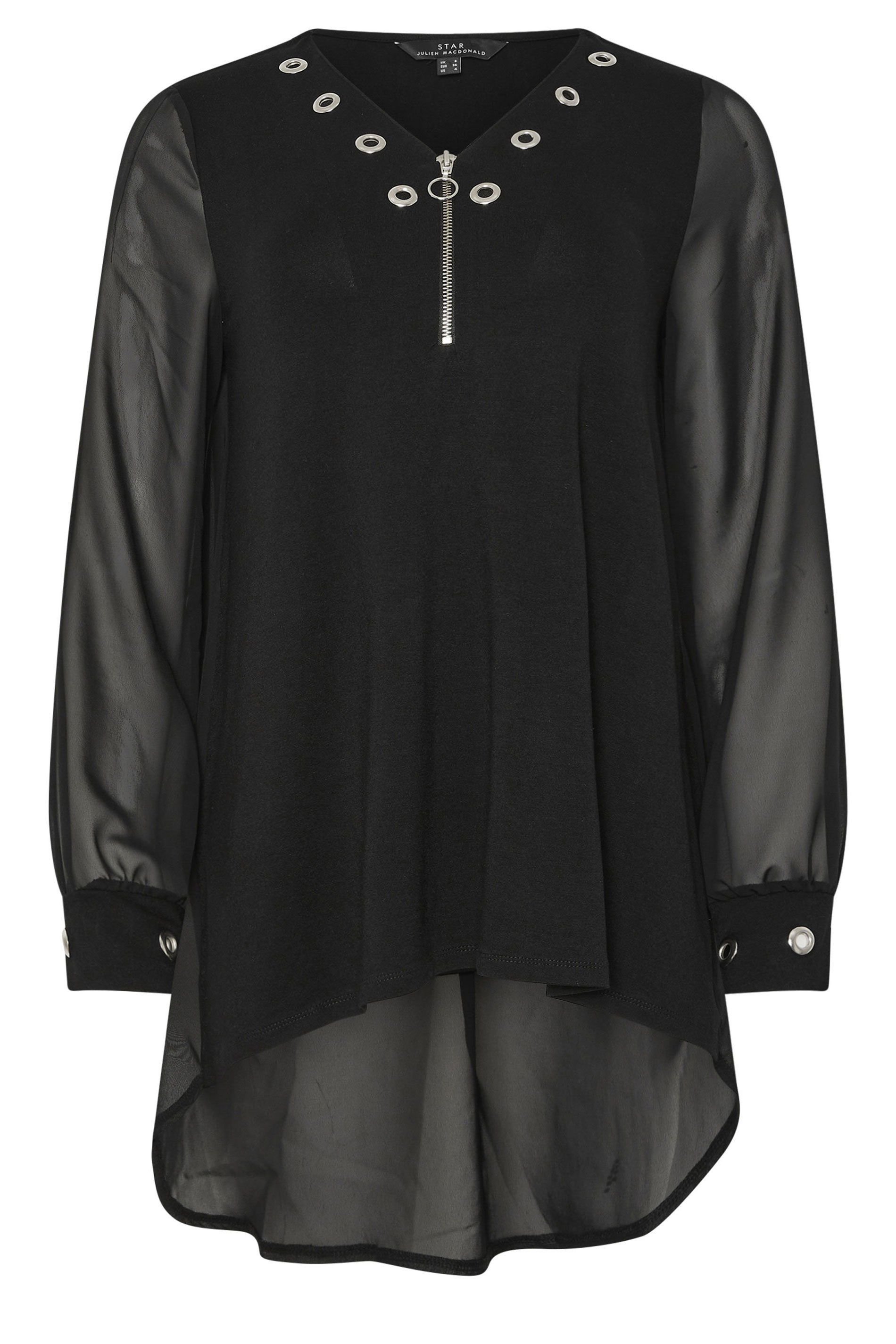 Star by Julien Macdonald Eyelet Zip Top