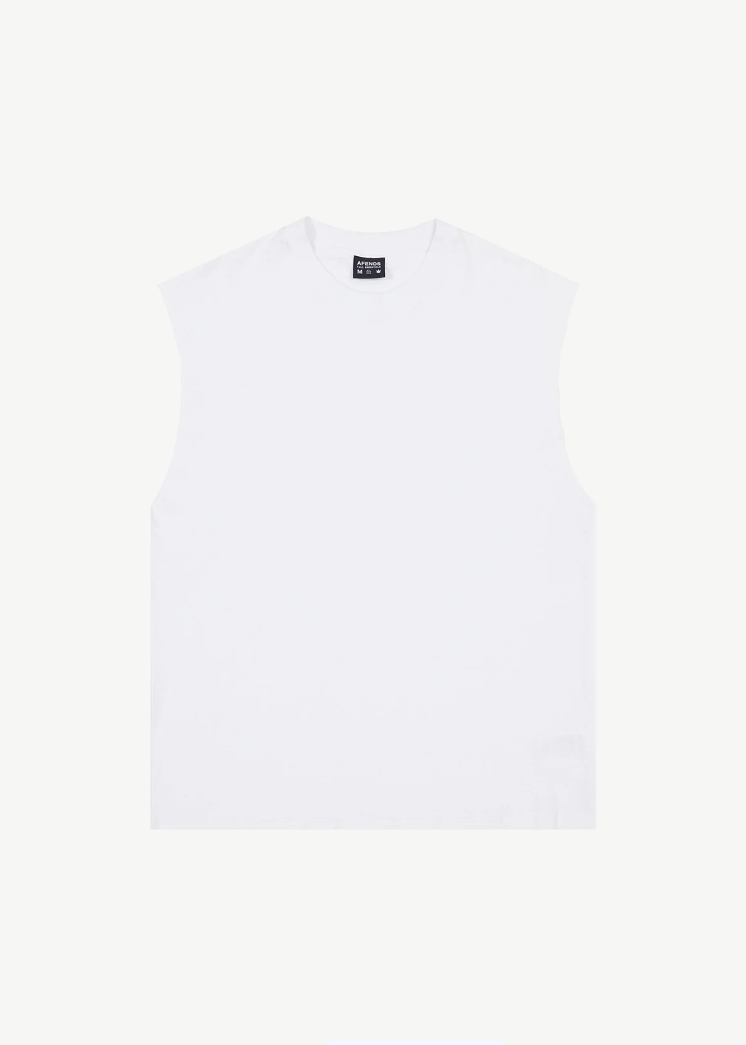 AFENDS Mens Vacation - Sleeveless Tee - White