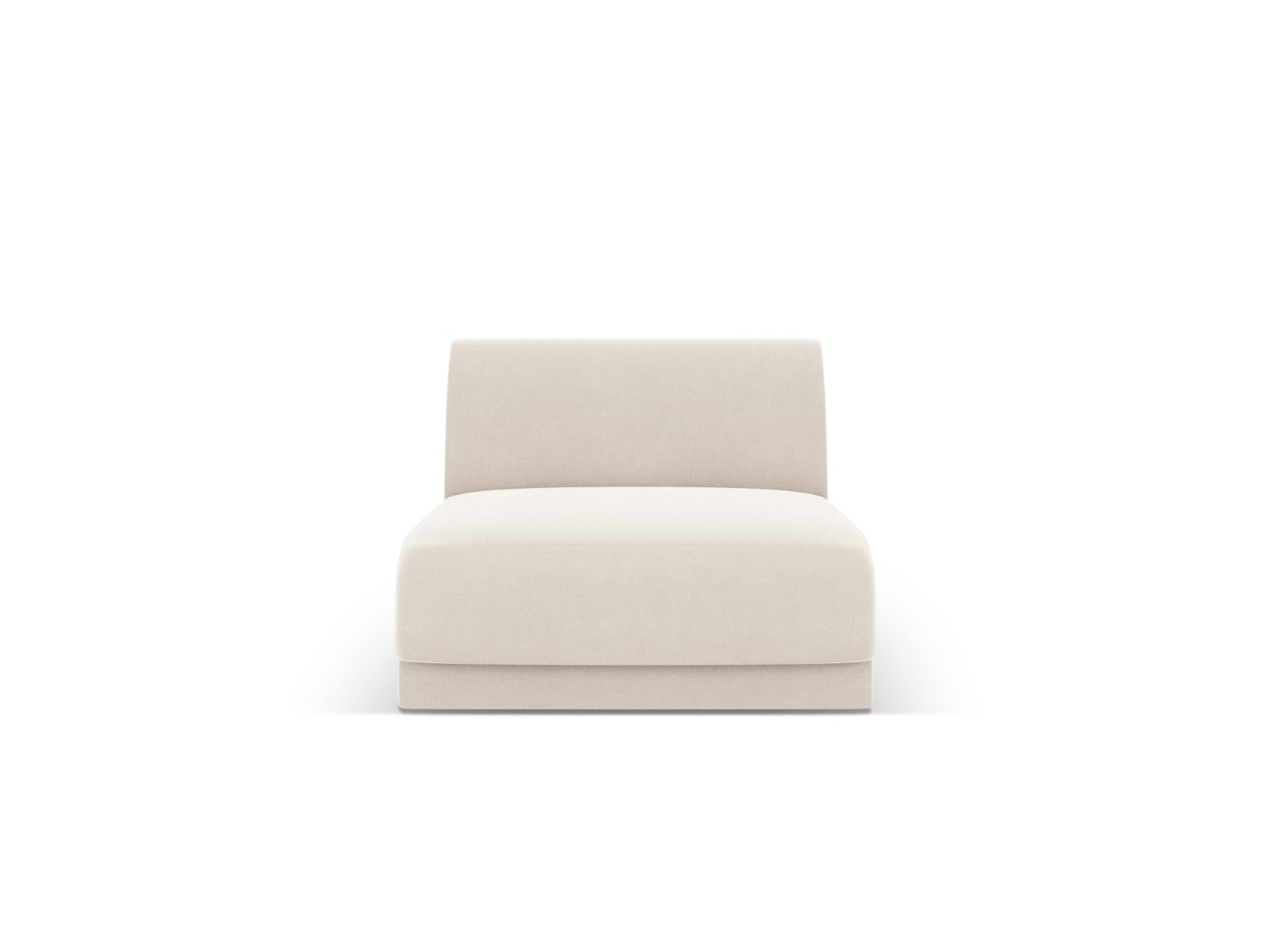Micadoni Bestuurder Miley flueel lichtbeige - 90x75x70cm