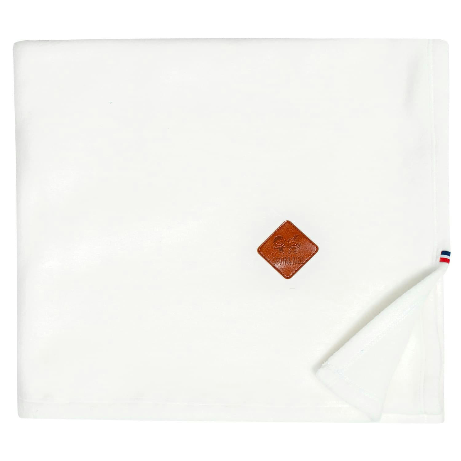 - Couverture plaid enfant en polaire uni 100 x 70 cm