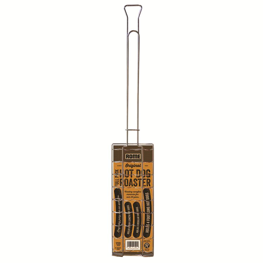 Rome Chrome Plated Steel Hot Dog Roaster, 29-in