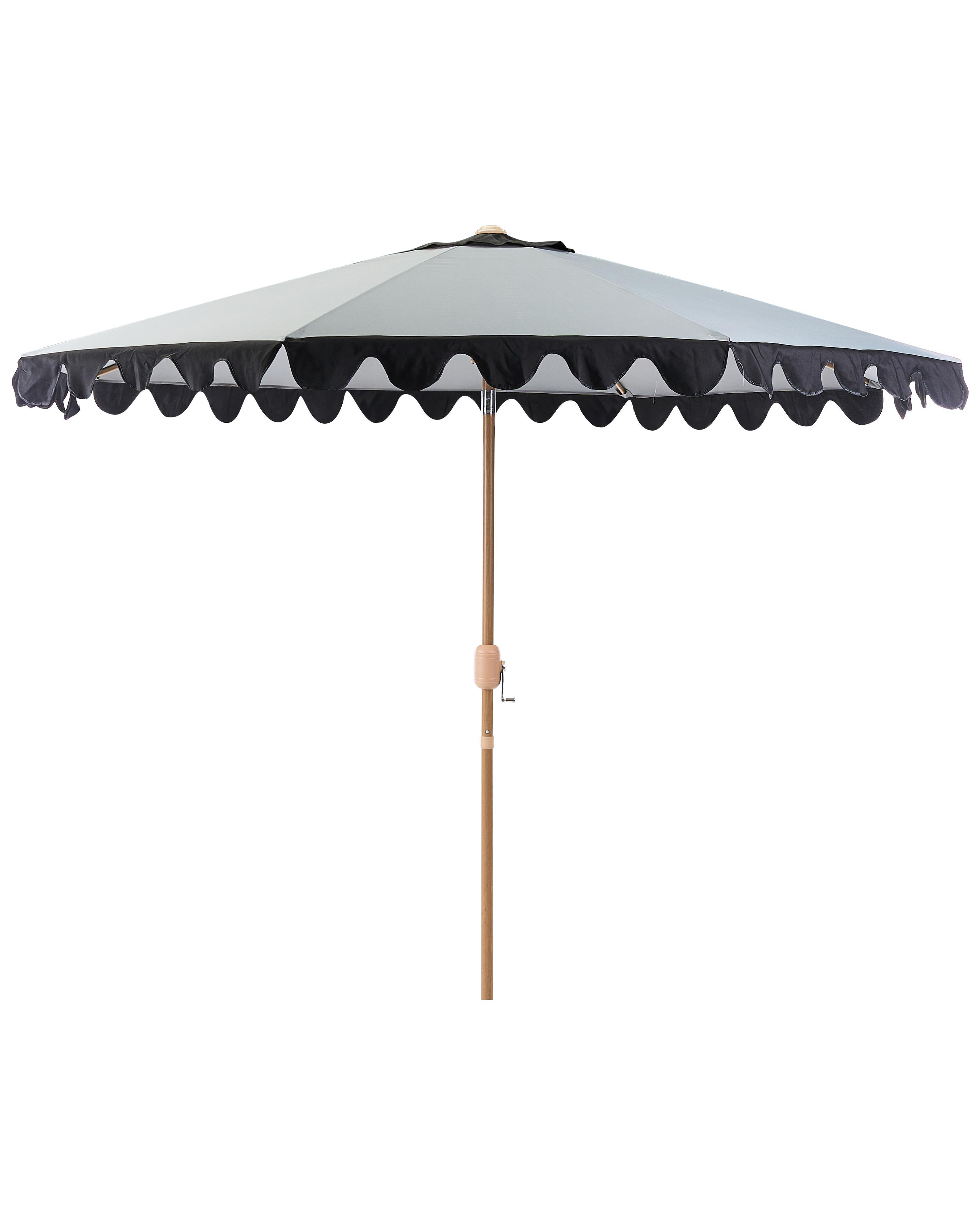 Market Parasol 270 cm ISOLOTTO Grey