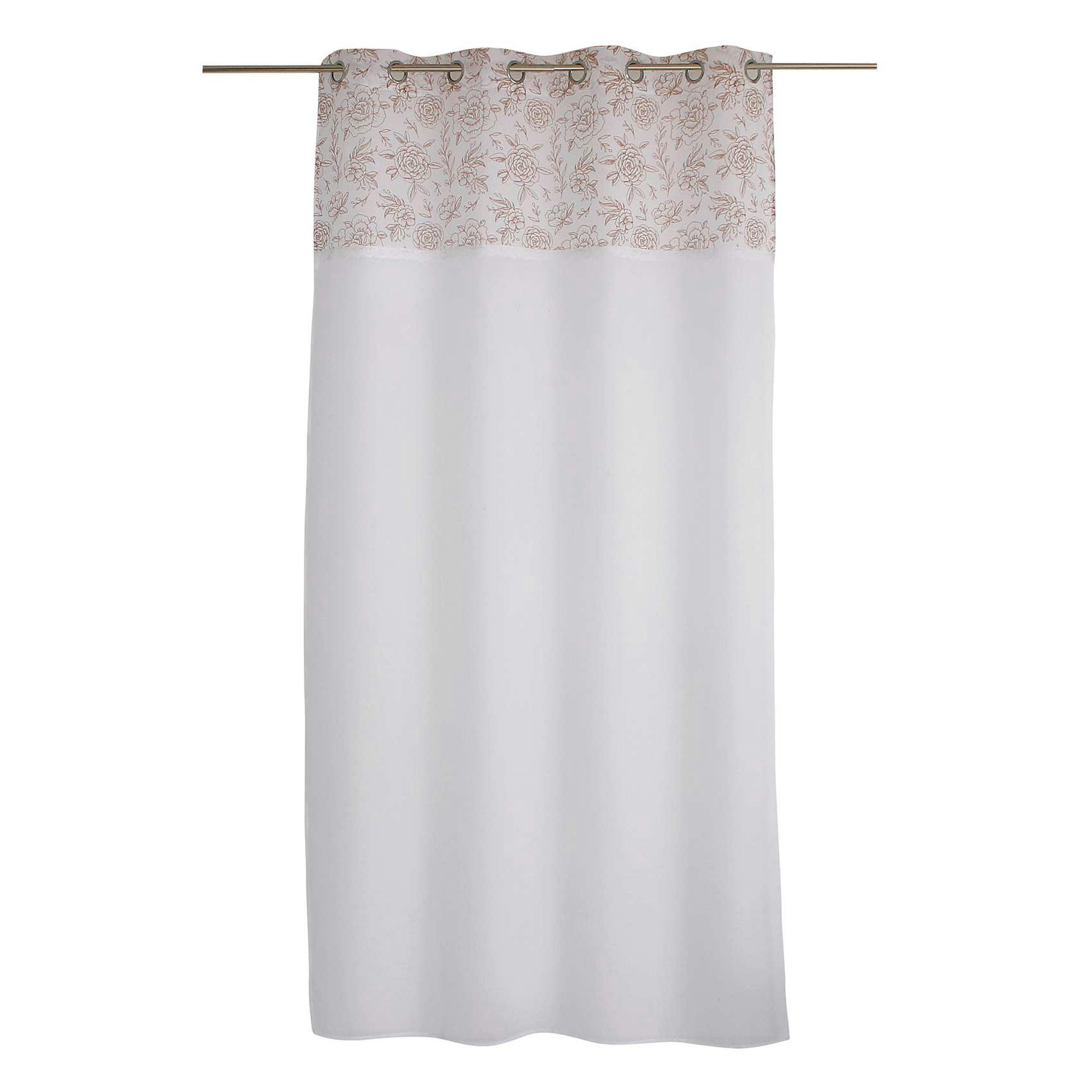- Voilage  polyester Blanc 140 X 240