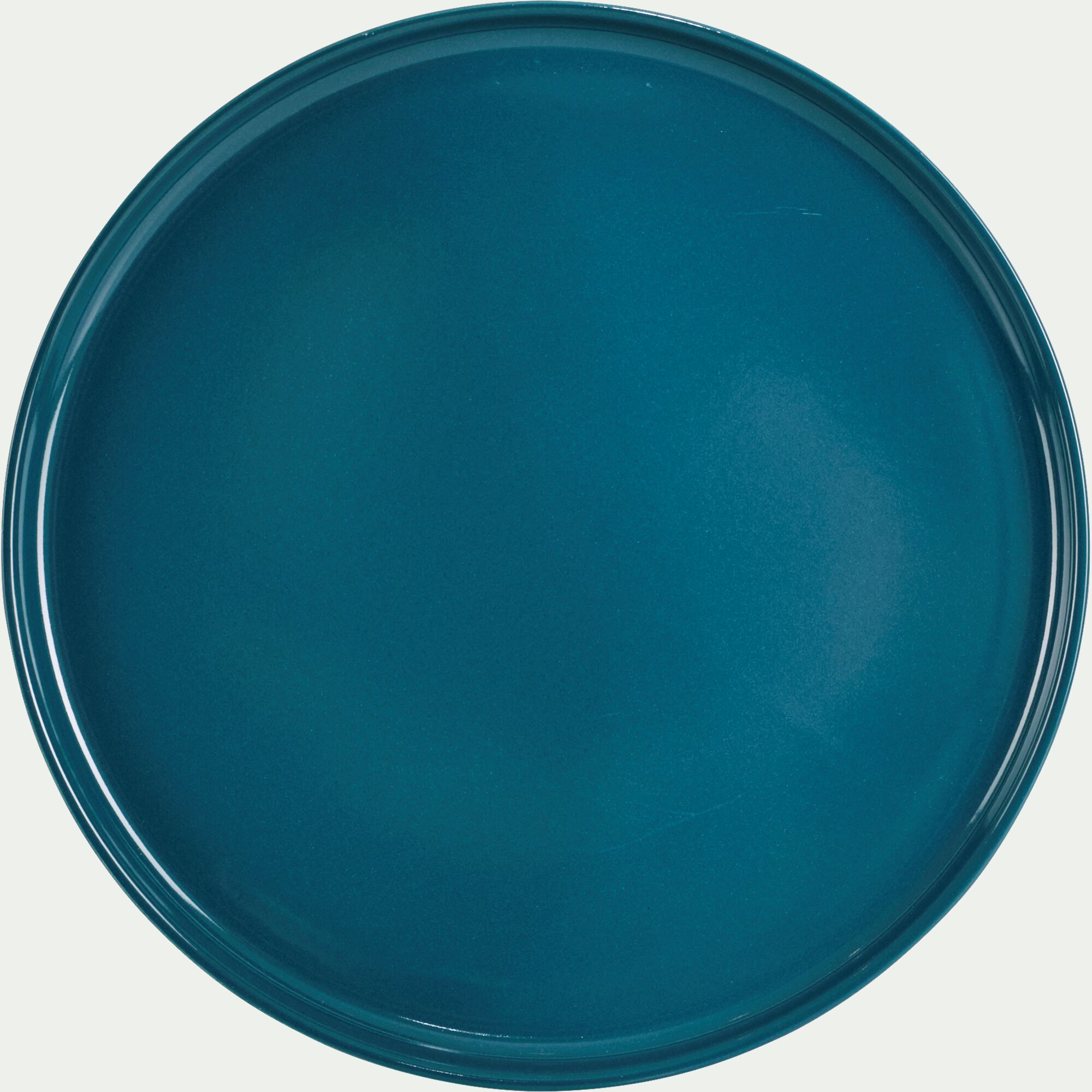SELMA - Assiette plate en faïence D28cm - bleu figuerolles