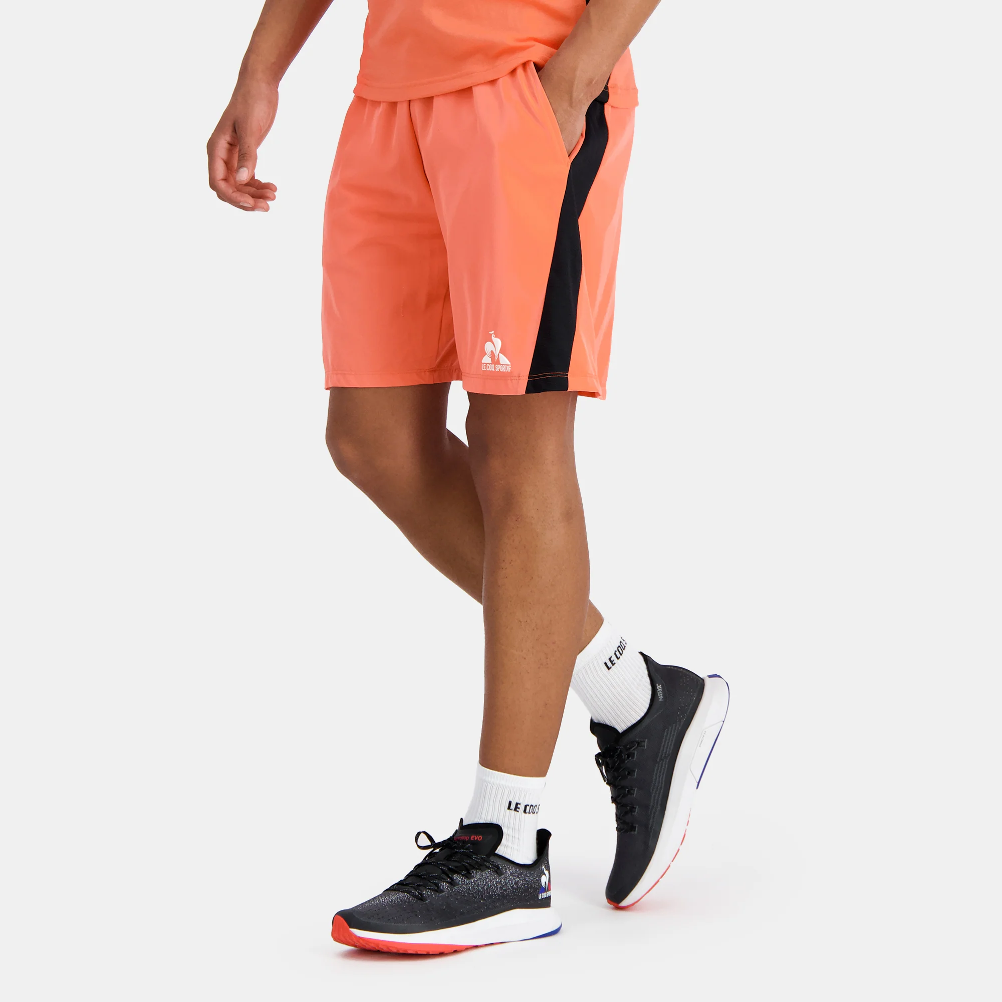 2410225-TRAINING SP Short N°1 M orange perf/bla | Short Homme
